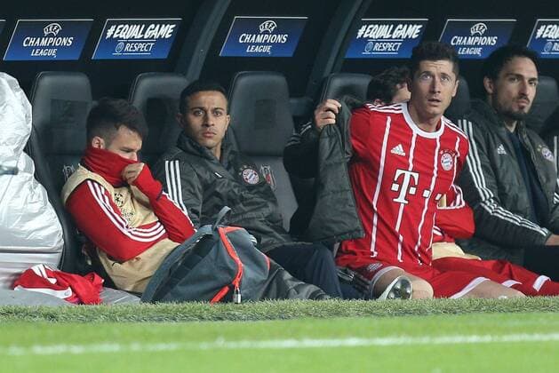 Thiago Alcantara 6 FC Bayern Muenchen back on the bench Besiktas Istanbul vs Bayern Munich Football Round of 16 Champions League 14 03 2018 Istanbul Istanbul Turkey Copyright: xkolbert-press ChristianxKolbertx