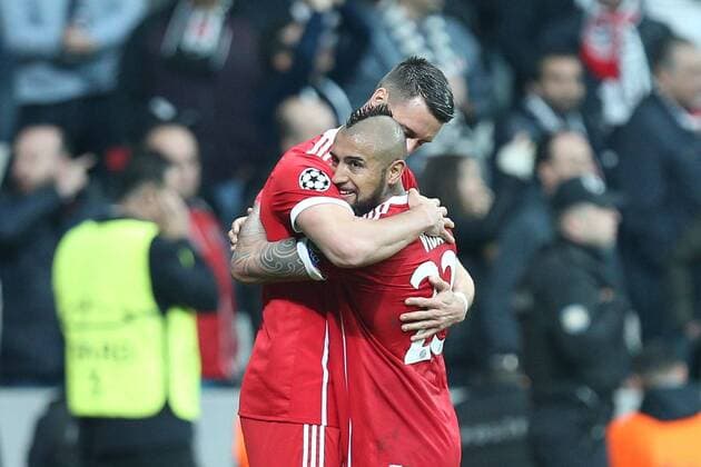Goalkeeper Sandro Wagner 2 FC Bayern Muenchen 1 3 Arturo Vidal 23 FC Bayern Muenchen Besiktas FC vs Bayern Munich Soccer Round of 16 Champions League 14 03 2018 Istanbul Istanbul Turkey Copyright: xkolbert-press ChristianxKolbertx