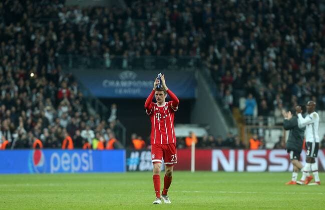 Fußball, CL, Besiktas Istanbul - Bayern München Bayern Munich s Thomas Müller during Besiktas - Bayern Munich UEFA Champions League round of 16 second leg soccer match in Vodafone Arena, Istanbul, Turkey, Mar 14, 2018.  Copyright: TolgaxAdanali 15949989