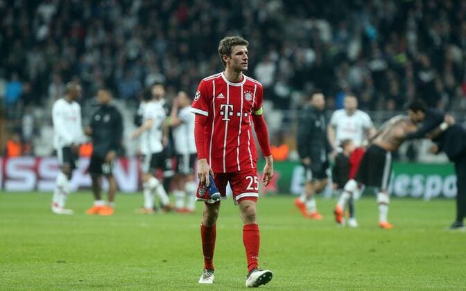 Fußball, CL, Besiktas Istanbul - Bayern München Bayern Munich s Thomas Müller during Besiktas - Bayern Munich UEFA Champions League round of 16 second leg soccer match in Vodafone Arena, Istanbul, Turkey, Mar 14, 2018.  Copyright: TolgaxAdanali 15949991