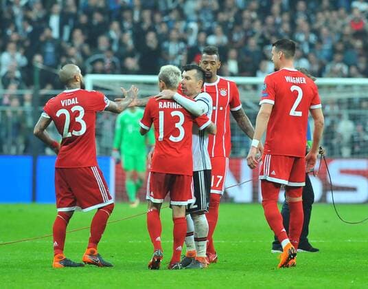 Fußball, CL, Besiktas Istanbul - Bayern München Besiktas - Bayern Munich UEFA Champions League round of 16 second leg soccer match in Vodafone Arena, Istanbul, Turkey, Mar 14, 2018.  Copyright: AzizxUzun 15950094