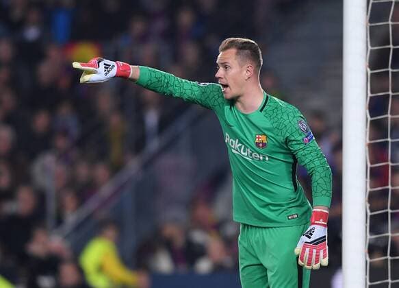 FOOTBALL CHAMPIONS LEAGUE SEASON 2017 2018 EIGHTH FINAL RECEPTION FC Barcelona FC Chelsea London 14 03 2018 Goalkeeper Marc Andre ter Stegen Barca Barcelona