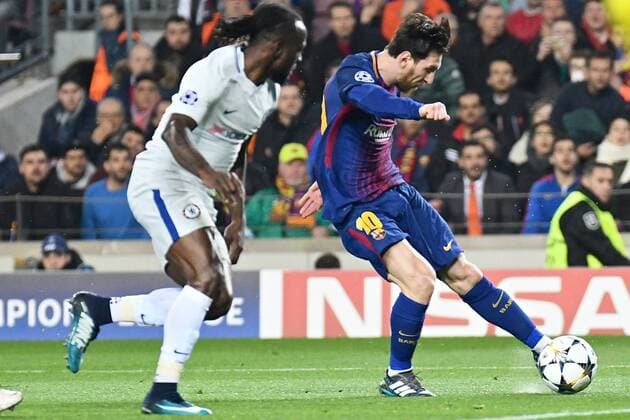 FC Barcelona Barca v Chelsea UEFA Champions League Lionel Messi of FC Barcelona scores their third goal to make it FC Barcelona 3 Chelsea 0 during the UEFA Champions League match at Camp Nou, Barcelona Content Not Available For UK Newspapers Copyright: xKristianxKanex FIL-11502-0054