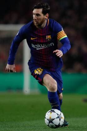 March 14, 2018 - Camp Nou, Barcelona, Spain - UEFA Champions League- FC Barcelona Barca v Chelsea FC; Leo Messi of FC Barcelona controls the ball  xAndresxGarciax xAFP7x xFCxBarcelonaxvxChelsea,xChampionsxLeague,xMarx14thx2018x