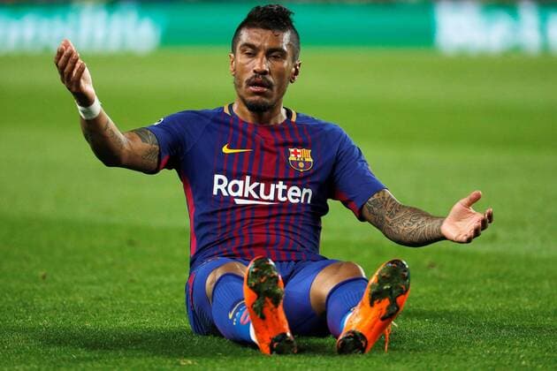 FC Barcelona Barca s Paulinho reacts during the UEFA Champions League round of 16 second leg match between FC Barcelona and Chelsea at the Camp Nou stadium in Barcelona, Catalonia, Spain, 14 March 2018. FC Barcelona vs. Chelsea !ACHTUNG: NUR REDAKTIONELLE NUTZUNG!  Copyright: xAlejandroxGarciax BCN031 20180314-636566680299421176