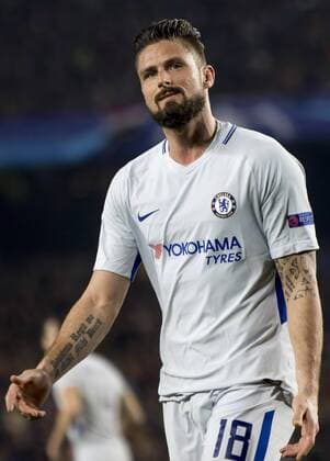 March 14, 2018 - Barcelona, Catalonia, Spain - Olivier Giroud during the UEFA Champions League match between FC Barcelona Barca and Chelsea FC at the Camp Nou Stadium in Barcelona, Catalonia, Spain on March 14,2018 FC Barcelona v Chelsea FC - UEFA Champions League Round of 16: Second Leg  - ZUMAn230 20180314_zaa_n230_512 Copyright: xMiquelxLlopx
