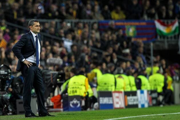 14th March 2018, Camp Nou, Barcelona, Spain; UEFA Champions League football, round of 16, 2nd leg, FC Barcelona Barca versus Chelsea; Ernesto Valverde, coach of FC Barcelona  ActionPlus12001662