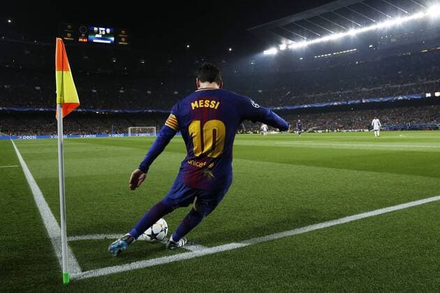 Bilder des Tages - SPORT Lionel Messi (Barcelona), MARCH 14, 2018 - Football Soccer : UEFA Champions League Round of 16 2nd leg match between FC Barcelona Barca 3-0 Chelsea FC at Camp Nou stadium in Barcelona, Spain. Noxthirdxpartyxsales  (74208503)
