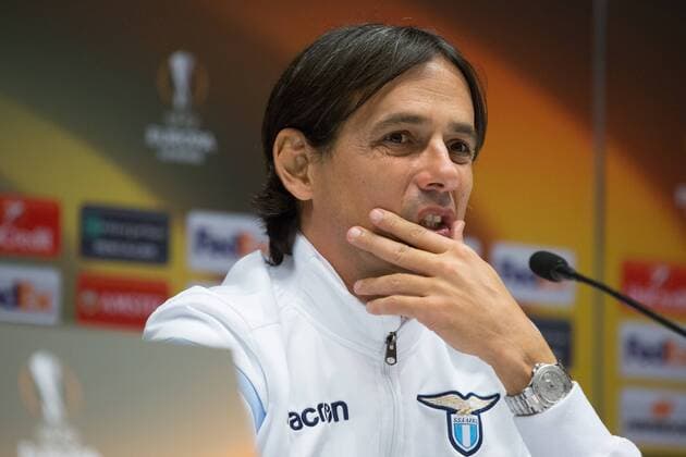 press conference PK Pressekonferenz Of Head Coach Simone Inzaghi And Walk Of S.S. Lazio Team On Football Field In Kyiv Kyiv  Copyright: ChumachenkoxAlexey 516992