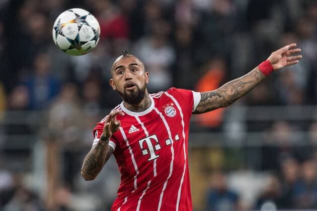 Arturo Vidal of FC Bayern Munich during the UEFA Champions League round of 16 match between Besiktas AS and Bayern Munchen at the Vodafone Arena on March 14, 2018 in Istanbul, Turkey UEFA Champions League 2017 2018 xVIxVIxImagesx xGerritxvanxKeulenxIVx 10349976
