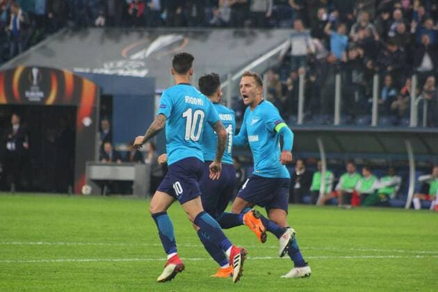 March 15, 2018 - Saint Petersburg, Russia - Russian Federation. Saint-Petersburg. Arena Saint-Petersburg. The UEFA Europa League. Zenit - RB Leipzig. Football match. Round of the Playoffs. The UEFA Europa League, Zenit - RB Leipzig  - ZUMAl75_ 20180315_zaf_l75_034 Copyright: xMaksimxKonstantinovx
