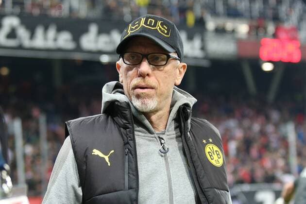 SOCCER - UEFA EL, RBS vs Dortmund SALZBURG,AUSTRIA,15.MAR.18 - SOCCER - UEFA Europa League, round of 16, Red Bull Salzburg vs Borussia Dortmund. Image shows head coach Peter Stoeger (Dortmund). GEPAxpictures xMathiasxMandl