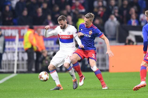 29 LUCAS TOUSART (OL) - 03 PONTUS WERNBLOOM (CSKA) FOOTBALL : Lyon vs CSKA Moscou - Ligue Europa - 15 03 2018 FEP Panoramic 