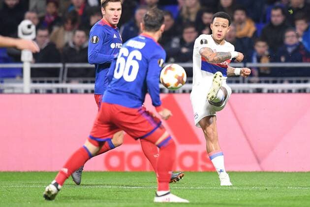11 MEMPHIS DEPAY (OL) FOOTBALL : Lyon vs CSKA Moscou - Ligue Europa - 15 03 2018 FEP Panoramic 