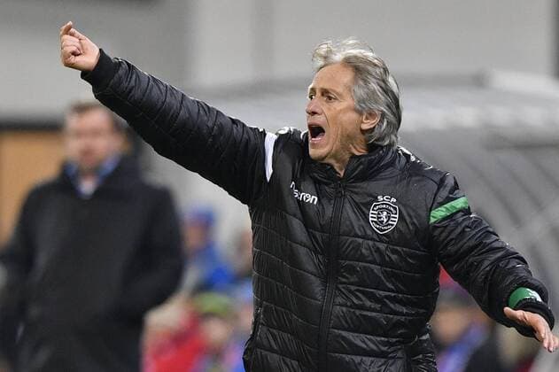 Jorge Jesus, coach of Sporting gestures during the second leg of the quarterfinal match of the Europe League in Pilsen, Czech Republic, March 15, 2018. (CTKxPhoto MichalxKamaryt) CTKPhotoP201803151156201  kmt 11