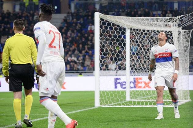 11 MEMPHIS DEPAY (OL) - DECEPTION FOOTBALL : Lyon vs CSKA Moscou - Ligue Europa - 15 03 2018 FEP Panoramic 
