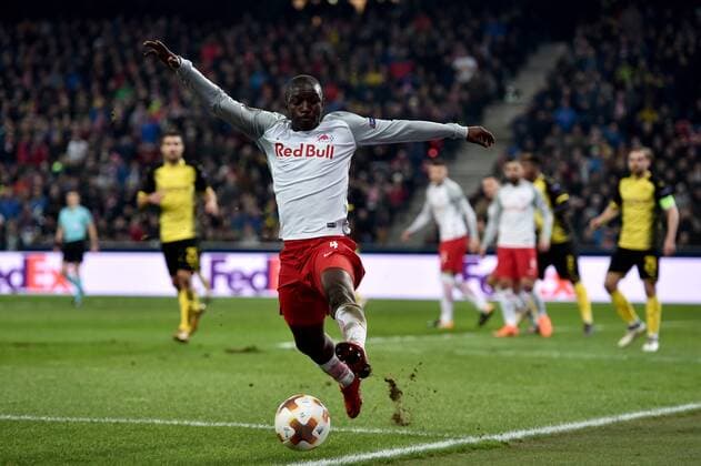 SOCCER - UEFA EL, RBS vs Dortmund SALZBURG,AUSTRIA,15.MAR.18 - SOCCER - UEFA Europa League, round of 16, Red Bull Salzburg vs Borussia Dortmund. Image shows Amadou Haidara (RBS). GEPAxpictures xFlorianxErtl