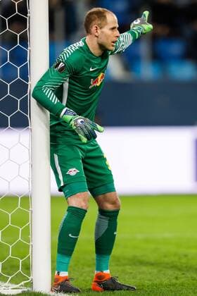 March 15, 2018 - Saint Petersburg, Russia - Peter Gulacsi of RB Leipzig gestures during the UEFA Europa League Round of 16 second leg match between FC Zenit St. Petersburg and RB Leipzig at Saint Petersburg Stadium on March 15, 2018 in Saint Petersburg, Russia. Zenit St Petersburg v RB Leipzig - UEFA Europa League Round of 16: Second Leg  - ZUMAn230 20180315_zaa_n230_442 Copyright: xMikexKireevx