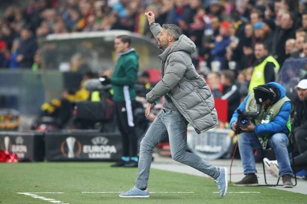 SOCCER - UEFA EL, RBS vs Dortmund SALZBURG,AUSTRIA,15.MAR.18 - SOCCER - UEFA Europa League, round of 16, Red Bull Salzburg vs Borussia Dortmund. Image shows head coach Marco Rose (RBS). GEPAxpictures xMathiasxMandl