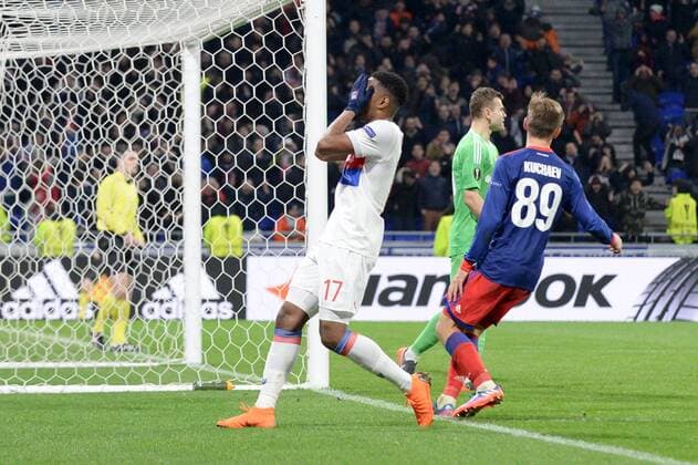 17 MYZIANE MAOLIDA (OL) - DECEPTION FOOTBALL : Lyon vs CSKA Moscou - Ligue Europa - 15 03 2018 FEP Panoramic 