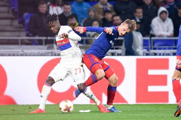 27 MAXWEL CORNET (OL) - 89 KONSTANTIN KUCHAEV (CSKA) FOOTBALL : Lyon vs CSKA Moscou - Ligue Europa - 15 03 2018 FEP Panoramic 