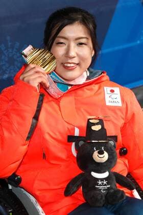 Momoka Muraoka (JPN), MARCH 15, 2018 - Alpine Skiing : Women s Giant Slalom Sitting Medal Ceremony at PyeongChang Medals Plaza during the PyeongChang 2018 Paralympics Winter games Winterspiele Spiele Summer games in Pyeongchang, South Korea. Noxthirdxpartyxsales  (74257436)