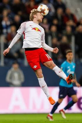 March 15, 2018 - Saint Petersburg, Russia - Emil Forsberg of RB Leipzig during the UEFA Europa League Round of 16 second leg match between FC Zenit St. Petersburg and RB Leipzig at Saint Petersburg Stadium on March 15, 2018 in Saint Petersburg, Russia. Zenit St Petersburg v RB Leipzig - UEFA Europa League Round of 16: Second Leg  - ZUMAn230 20180315_zaa_n230_694 Copyright: xMikexKireevx