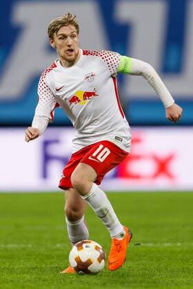 March 15, 2018 - Saint Petersburg, Russia - Emil Forsberg of RB Leipzig during the UEFA Europa League Round of 16 second leg match between FC Zenit St. Petersburg and RB Leipzig at Saint Petersburg Stadium on March 15, 2018 in Saint Petersburg, Russia. Zenit St Petersburg v RB Leipzig - UEFA Europa League Round of 16: Second Leg  - ZUMAn230 20180315_zaa_n230_709 Copyright: xMikexKireevx