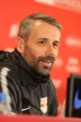 SOCCER - EL, RBS, press conference PK Pressekonferenz SALZBURG,AUSTRIA,16.MAR.18 - SOCCER - UEFA Europa League, Red Bull Salzburg, press conference. Image shows head coach Marco Rose (RBS). GEPAxpictures xMathiasxMandl
