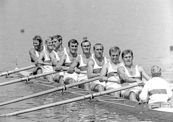 1968 Summer Olympics in Mexico City The Germany eighth and gold medalist in the forerun 15 10 1968 HM