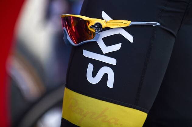 - SINT-NIKLAAS, BELGIUM: Illustration picture shows the Oakley glasses of British Tour de France winner Chris Froome of Team Sky during the 7th edition of the Natourcriterium cycling race in Sint-Niklaas, Friday 31 July 2015. The contest is a part of the traditional criteriums , local races in which mainly cyclists who rode the Tour de France compete. LUCxCLAESSEN  x83330840x