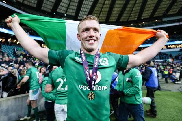 Ireland s Dan Leavy after the Six Nations Championship match at Twickenham Stadium, London. Picture date: February 24th 2018. Picture credit should read: Charlie Forgham-Bailey Sportimage EDITORIAL USE ONLY. No use with unauthorised audio, video, data, fixture lists, club league logos or live services. Online in-match use limited to 120 images, no video emulation. No use in betting, games or single club league player publications.