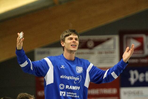 Ferdinand Michalik Player-Coach Neuhausen playing at TV Hochdorf vs TV Neuhausen 1893 in the 3 Handball League South on 17 03 2018 Hochdorf Assenheim Copyright: xEIBNER MichaelxBermelx EP_MBL
