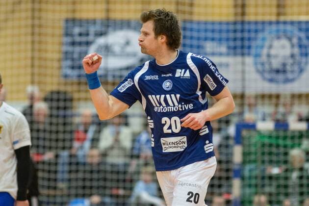 Torjubel Csaba Szücs 20 Bergischer HC Bergischer HC vs ThSV Eisenach Handball 2 Bundesliga 17 03 18 Solingen NRW Germany Klingenhalle Copyright: xcdnx
