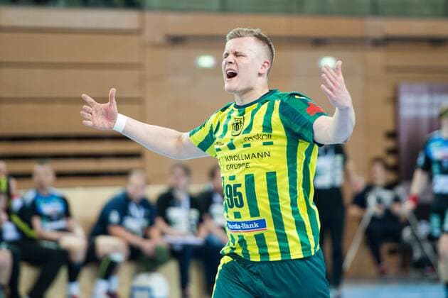 Jubel by Jan von Boenigk No 95 Hagen HC Rhein Vikings vs VfL Eintracht Hagen Handball 2 Bundesliga 17 03 18 Dusseldorf NRW Germany Castello Copyright: xcdn_nszx