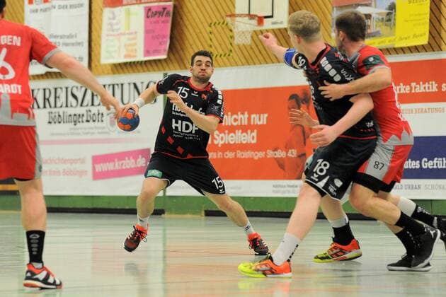 Max Fuhrmann SG H2Ku Herrenberg 15 SG H2Ku Herrenberg Handball Maenner League match 17 03 2018 Photo TBaur Eibner Herrenberg Copyright: xEIBNER Tobias_Baurx EP_TBR