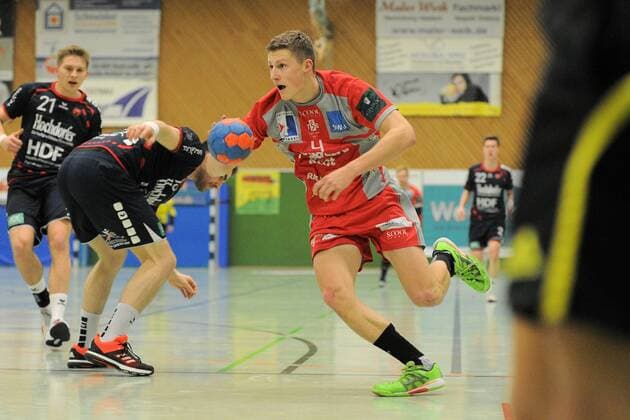 Aron Czako TSG Soeflingen 4 SG H2Ku Herrenberg Handball Men League match 17 03 2018 Photo TBaur Eibner Herrenberg Copyright: xEIBNER Tobias_Baurx EP_TBR