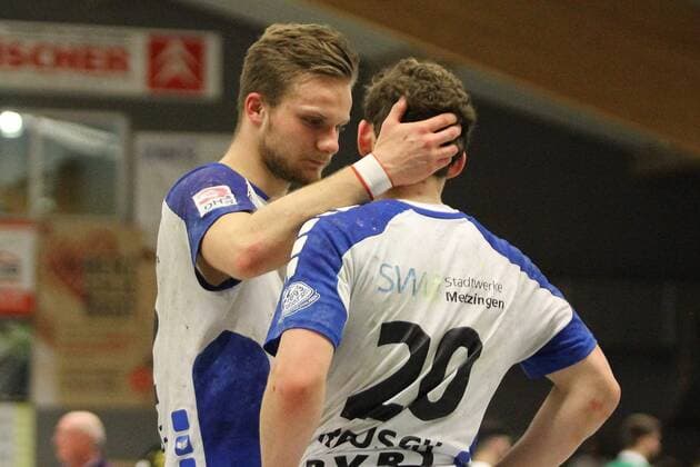 Michael Stotz Neuhausen and Jan Reusch Neuhausen playing TV Hochdorf vs TV Neuhausen 1893 in the 3 Handball League South on 17 03 2018 Hochdorf Assenheim Copyright: xEIBNER MichaelxBermelx EP_MBL
