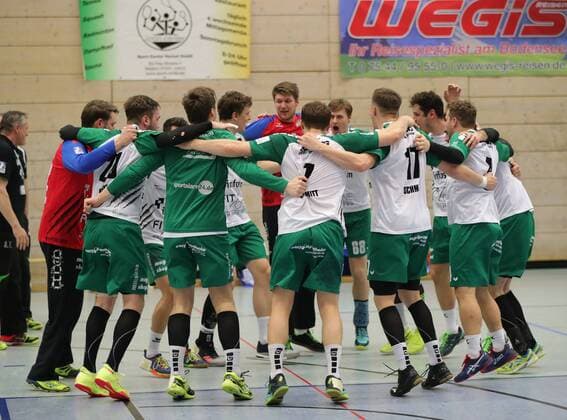 2 HBL HJSG Konstanz DJK Rimpar Woelfe 28 32 Dance of joy after the victory Konstanz Copyright: xPeterxPisax Eibner-Pressefotox EP_ppa