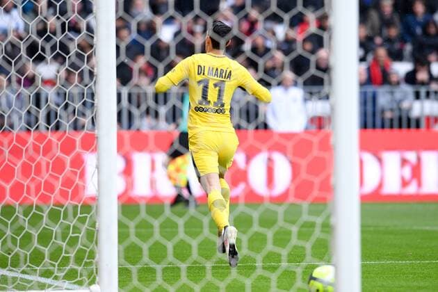 Fußball, OGC Nizza - Paris St. Germain 11 ANGEL DI MARIA (PSG) - JOIE FOOTBALL : Nice vs Paris SG - Ligue 1 Conforama - 18 03 2018 FEP Panoramic 
