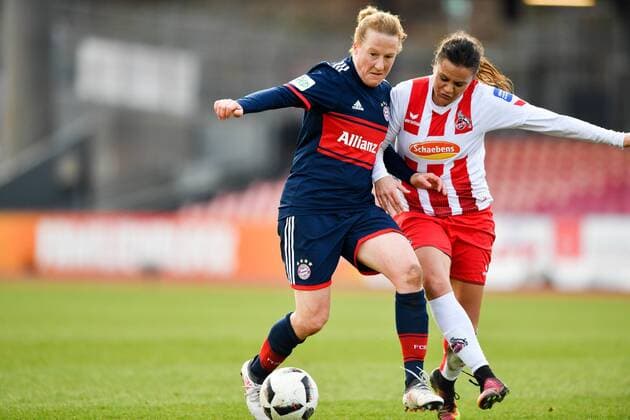 Duel Melanie Behringer FCB 7 Amber Hearn Cologne 10 Soccer Allianz Women Bundesliga 1 FC Köln Bayern Munich xmkx