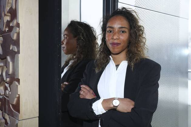 Estelle Nze Minko HANDBALL : Conference de Presse Euro Feminin 2018 - 19 03 2018 GwendolineLeGoff Panoramic 