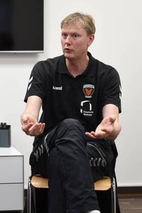 Handball Men 1 Bundesliga Season 2017 18 Füchse Berlin Press Conference Sport Coordinator Volker Zerbe Füchse Berlin 20 03 18 Copyright: xMichaelxHundtx xMatthiasxKochx