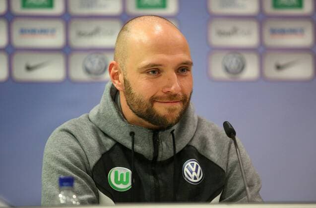 VfL vs Slavia Prag CL Womens preliminary reports PK Wolfsburg Germany 21 03 2018 FOOTBALL VfL Wolfsburg vs. Slavia Prague Press Conference Quarter-final UEFA Womens Champions League Season 2017 18 Image shows head coach Stephan Lerch VfL Wolfsburg during the press conference Wolfsburg
