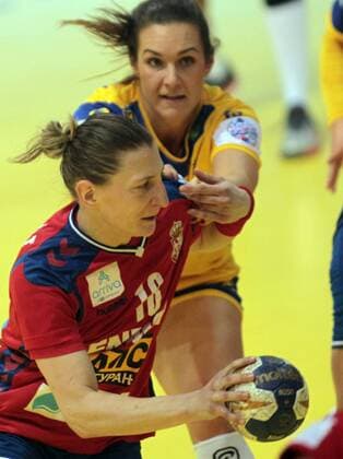 21.03.2018 Nis Serbia-Sweden European qualifiers women s handball Tamara Radoevic(L) Serbia : 