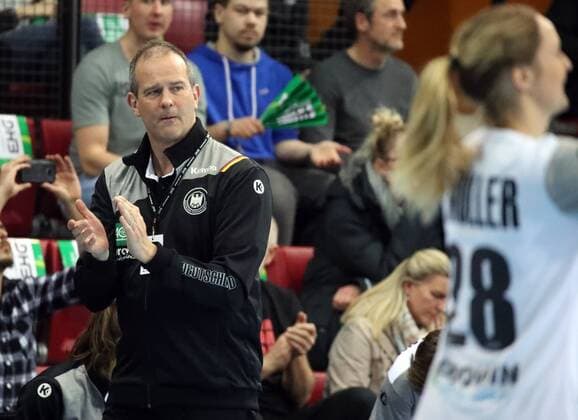 Handball Women DHB Germany Spain Germany Stuttgart 21 03 2018 Handball Internationals Women DHB Germany Spain Henk Groener Manager Germany