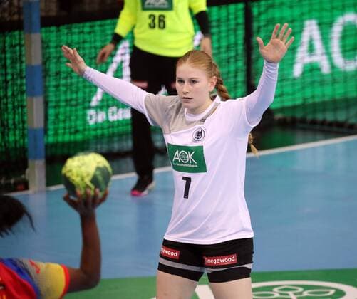 Handball Women DHB Germany Spain Germany Stuttgart 21 03 2018 Handball Internationals Women DHB Germany Spain Meike Schmelzer Germany