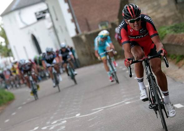 - VALKENBURG, NETHERLANDS: Belgian Greg Van Avermaet of BMC Racing Team pictured in action during the 49th edition of the Amstel Gold Race cycling race in the Netherlands, 251,4km from Maastricht to Valkenburg, Sunday 20 April 2014. POOLxFREDxMONS  x57244524x