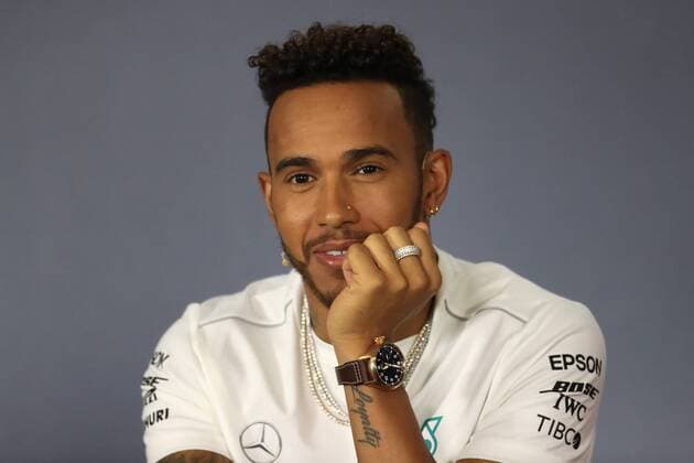 22nd March 2018, Melbourne Grand Prix Circuit, Melbourne, Australia; Melbourne Formula One Grand Prix, Arrivals and press conference PK Pressekonferenz Mercedes AMG Petronas Motorsport AMG F1 Team, Lewis Hamilton  ActionPlus12003690