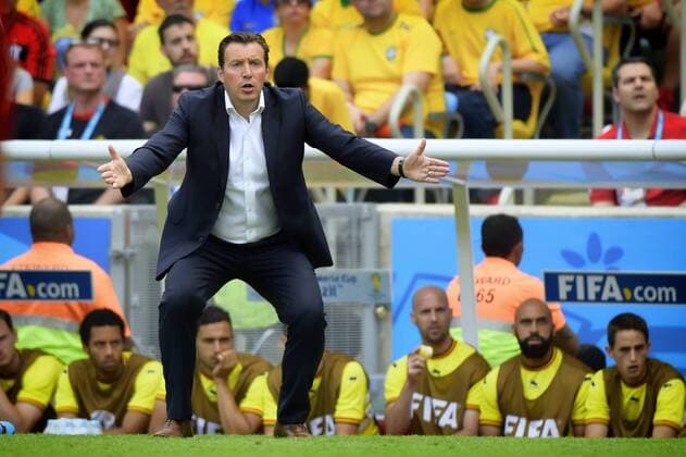 - RIO DE JANEIRO, BRAZIL: Belgium s head coach Marc Wilmots reacts during a soccer game between Belgian national team Nationalteam The Red Devils and Russia in Rio de Janeiro, Brazil, the second game in Group H of the first round of the 2014 FIFA World Cup WM Weltmeisterschaft Fussball Sunday 22 June 2014. YORICKxJANSENS  x59620474x